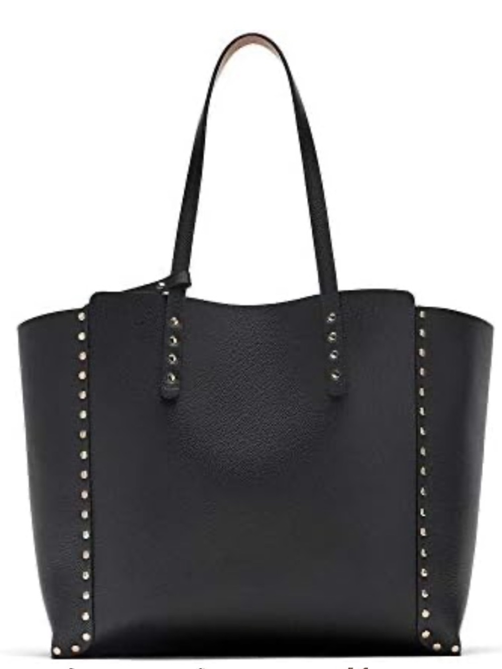 ZARA Black & Tan Studded Reversible Tote Bag - Picture 10 of 11